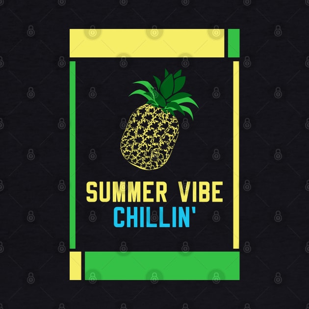 pineapple at sea  summer vibe chillin by HCreatives